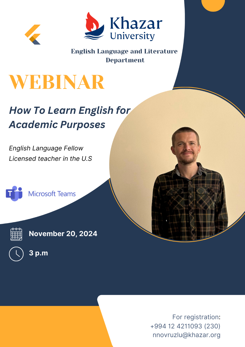 Webinar on “How to Learn English for Academic Purposes”